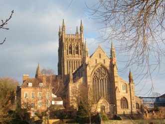 Worcester Cathedral receives around 260,000 visitors a year (Image from worcestershiretouristguide.com)